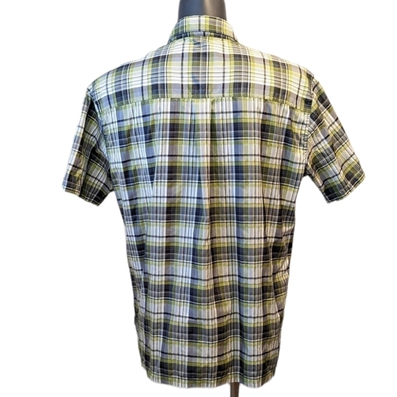 KHUL grey plaid button front shirt XL - Picture 4 of 10